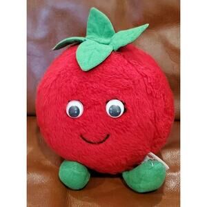 Vtg 1982 Del Monte Reddie Tomato 6 Inch Country Yumkin Stuffed Tomato Plush Toy